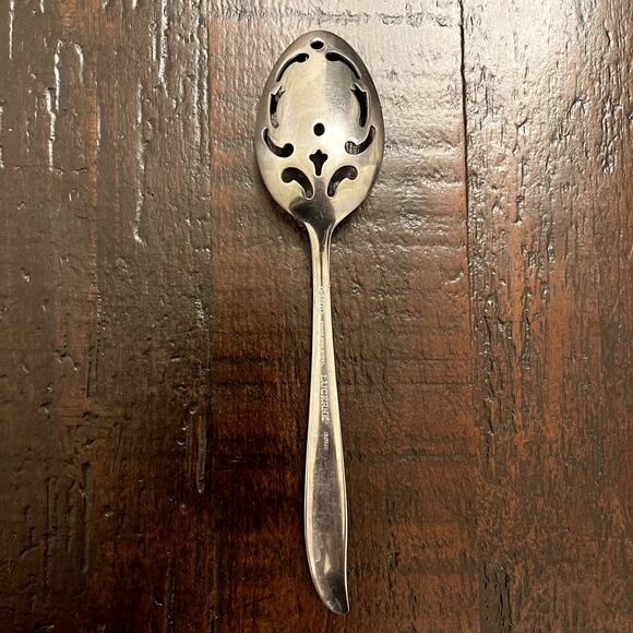 AMC Pierced Tablespoon Stainless Steel Fan Tip Satin Handle Japan Flatware - Picture 4 of 8